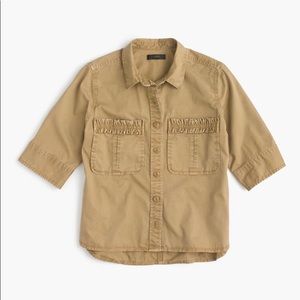 J Crew khaki shirt size 8